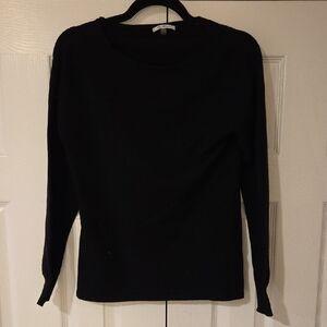 Milano Elegant Black Long Sleeve Top
